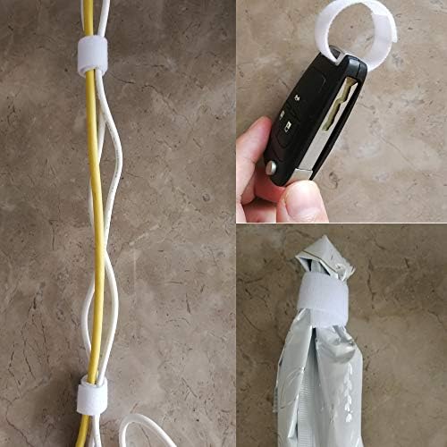 1/2 инчи кука и лента за прицврстување на јамка/кабелска вратоврска за електричен кабел 20 -тина долги рецензирани кабелски ленти