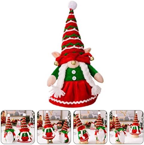 Didiseaon Божиќни гноми плишани рачно изработени Божиќни гноми украси Среќен Божиќ Дедо Мраз за декор холиајски забави подароци, девојче