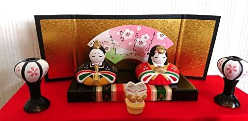 Manekineko-ai hina ningyo јапонски девојки кукла Мино јаки грнчарија 5stage од Јапонија