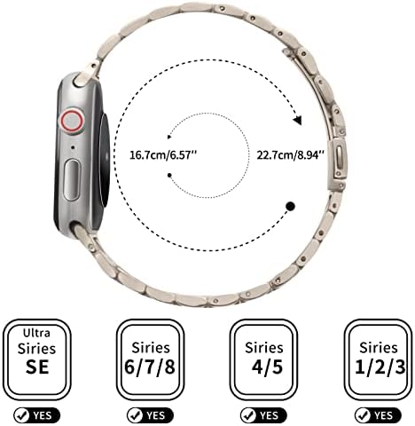 Камофит не'рѓосувачки челик опсег компатибилен со Apple Watch 49 45mm 44mm 42mm 41mm 40mm 38mm, метална лента за рачен зглоб за iWatch