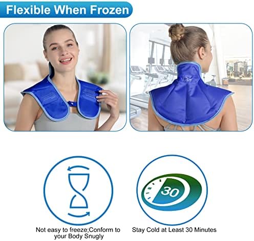 Олеснување експерт за ледено пакување на вратот на вратот, за повреди што може да се употреби со ладно пакување на вратот, мраз пакет за рамената на вратот и олеснув
