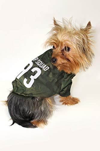 Домашни миленици прва маичка за кучиња лиценцирана од Laurdiy - Squad Squad - Laurdiy Dog Burts, Medium
