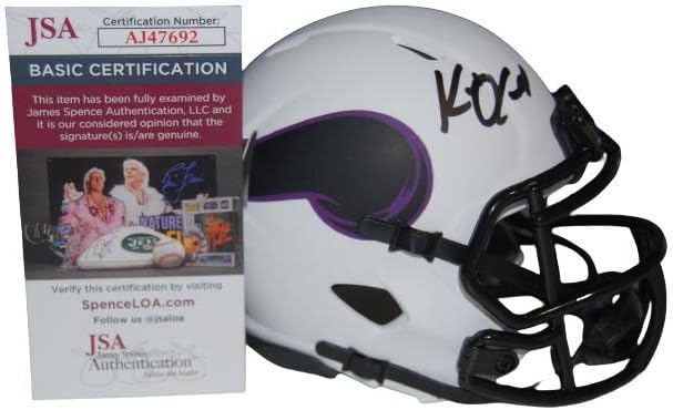 Кевин О ' КОНЕЛ потпиша Лунарен мини фудбалски шлем ЈСА АЈ47692-Автограмирани Шлемови ЗА НФЛ