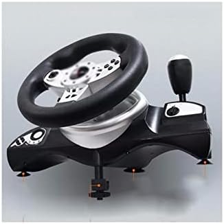 JISMCEKU Тркало Со Педалата Компјутер Забрзување Игра Steewheel Симулација Да Научат Да Се Вози Вибрации/Ps3Ps4Pc