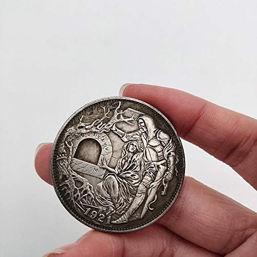 1921 година Американска хобо монета мажи и жени комеморативна монета месинг сребрена занаетчиска занаети дома декорација колекција на