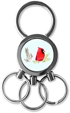 Птица животно Мепи, црвен метал од не'рѓосувачки челик, метал клуч за прстен за клучеви за клучеви за клучеви за клучеви за клучеви