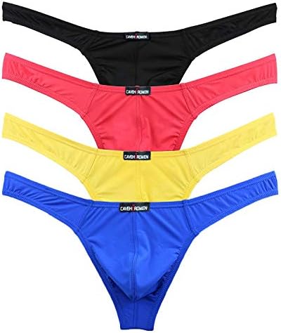 Caveheromen Soft Stretch Manigs Thongs долна облека со низок пораст T-back под Panties Премиум квалитет