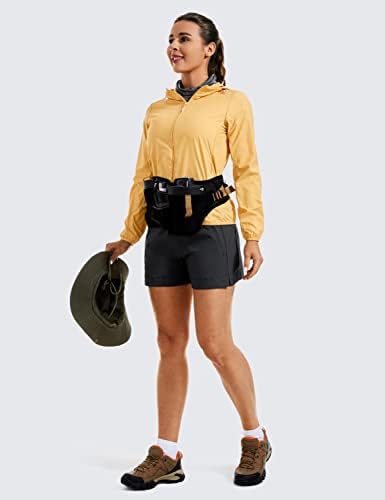 CRZ Јенска лесна лесна шорцеви за пешачење 4 '' - истегнете атлетски летни патувања на отворено голф шорцеви поштенски џебови