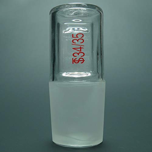 Deschem 1pcs 34/35, стаклен стопер, лабораториски шупливи приклучок, нови лабораториски стакло