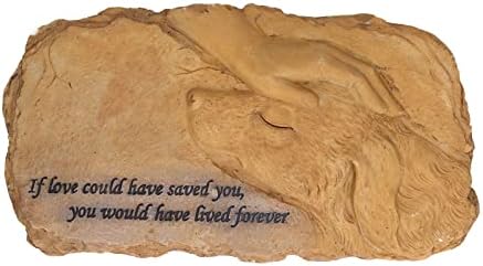 Бостом.Ф Меморијален камен за миленичиња, Градина Меморијална надгробна плоча од смола од кучиња Мачка гробница за декорација на тревници