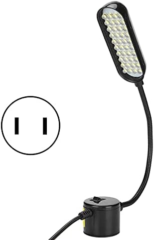 Волфронт LED работна светлина со магнетна монтажа база 40 лежеше флексибилна ламба за машини за шиење на магнет за шиење, специјално осветлување