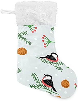 СИНЕСТУР МЕРИ Божиќни зимски снегулки Божиќни чорапи Големи Божиќни чорапи за камин елка скалила шини што висат чорапи чорапи за празници