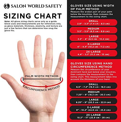Салон Светска безбедност Црн нитрил за еднократна употреба на ракавици, 3 кутии од 100, големи големи, 5,0 милји - латекс бесплатно,