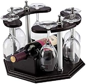 Xjjzs железо вино решетка- држач за вино за вино, столче за чаши за вино, приказ бесплатно стоење на вино чаша за вино