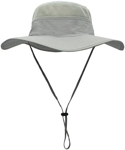 TrusCend Rhobal Sun Chats за мажи, UPF50+ водоотпорни широки капачиња за риболов и лов со покривање на лице и размавта на вратот