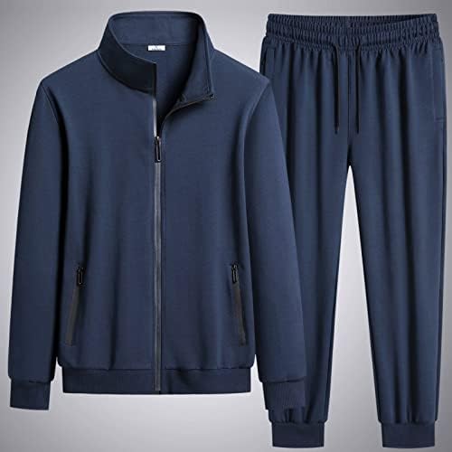 Облека за мажи костуми мода мода едноставна тенок вклопување цврста боја џеб декорација кардиган со долг ракав со сина боја со сина боја