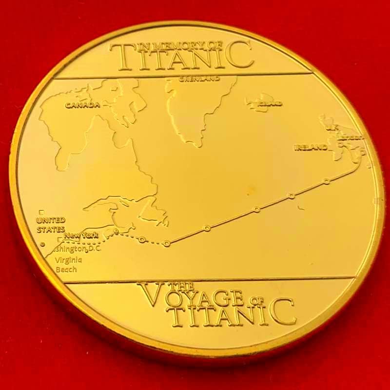 Британски титаник злато и сребро монети Титаник едриличарска рута Танабата сака комеморативни монети странски монети