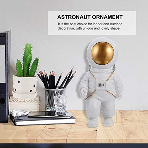 Абофан смола астронаут фигура креативна вселенска статуа модел модел торта топ -држач за пенкало колекционерски уметнички скулптури