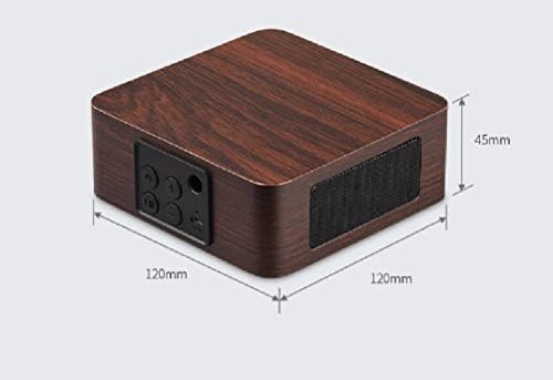 Дебел дрвен бас Bluetooth безжичен звучник мини субвуфер преносен бас колона безжичен звучник за Bluetooth