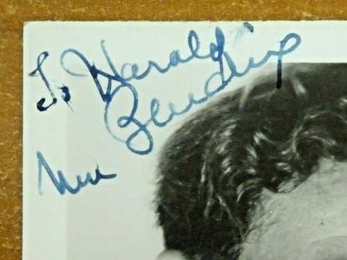 Вилијам Бендикс Актерот за приказни на Бабе Рут потпиша 3.5x5.5 Фото w/Целосно писмо на JSA - Автограмирани фотографии од MLB
