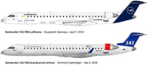 Комплети за големи авиони BPK 14410 - 1/144 - Регионални авиони Бомбардиер CRJ -900 Lufthansa Airways