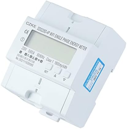 Scruby DDS226D-4P Еднофазен WiFi Smart Energy Meter Monitoring Timer Timer со заштита на струја на напон 60A 90-300V