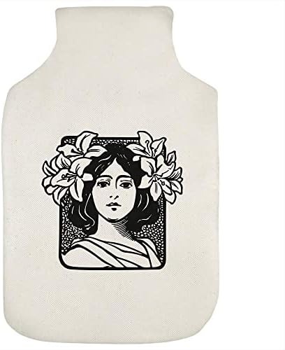 Азиеда „Уметност на женска шише“ со шише со топла вода