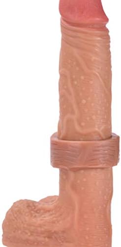 Флексибилен екстендер на Абаодам реален дилдо истегнат ракав на пенисот