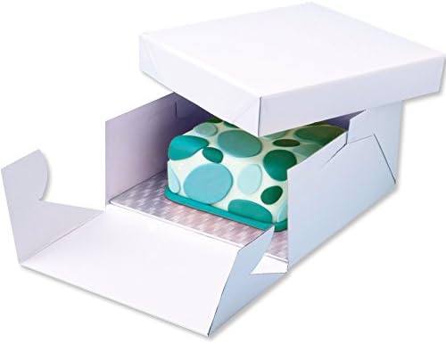PME Торта Одбор &засилувач; Торта Кутија 9in, Стандард, Бела