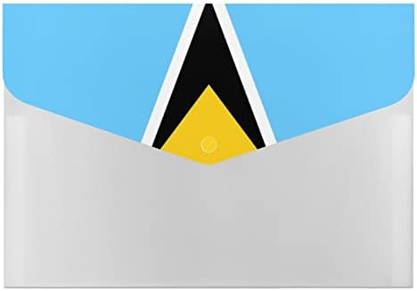 Знаме На Света Луција 6 Џеб Проширување На Датотеката Организатор А4 Големина Папки Водоотпорен Датотека Коверти