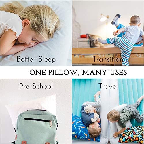 Перница за мали деца со перница за мали деца - мека хипоалергична - најдобра перница за деца! Подобра поддршка и спиење на вратот! Подобри