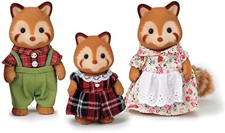 Семејство На Црвени Панди Од Калико, Кукли, Фигури На Кукли, Колекционерски Играчки