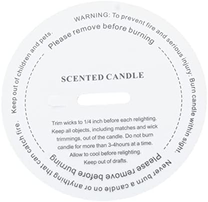 Алвиви 20/50 парчиња заштитени за прашина од свеќа за прашина хартија Проucирен печатен прашина од свеќа ги опфаќа етикетите за предупредување