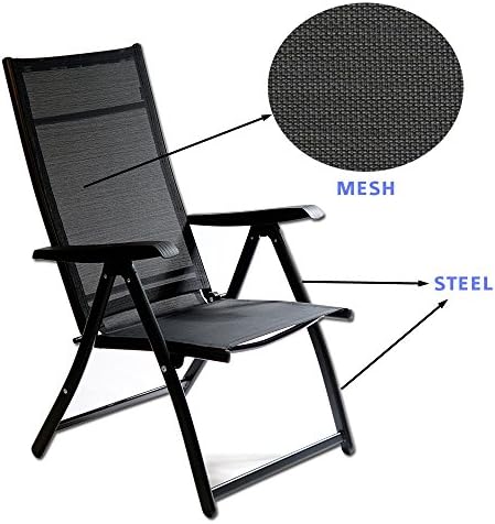 TechCare тешка должина Трајни прилагодливи прицврстувачи за преклопување стол на отворено во затворен базен за градина