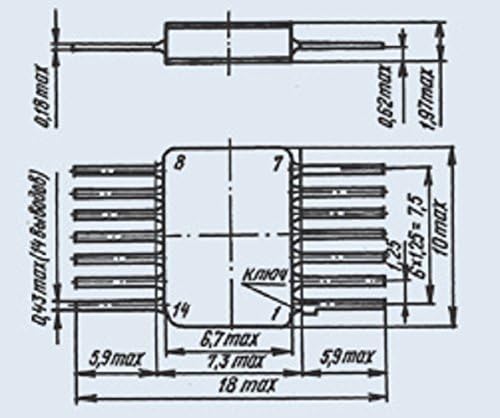 С.У.Р. & R Алатки IC/Microchip 1564LA1 Analoge MM54HC00, SN74HC20 USSR 1 компјутери