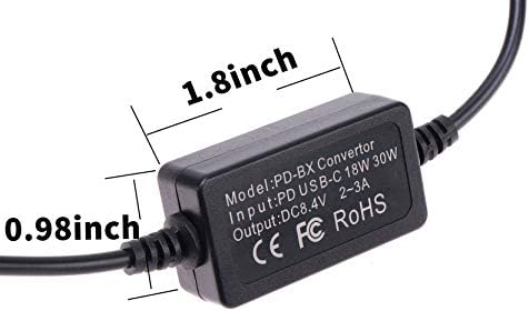 FOTGA Power Bank USB Type-C Адаптер за адаптер до DC излез + DMW-BLF19 кукла батерија за Panasonic GH3 GH4 GH5 GH5S камера