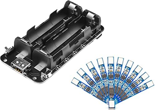 DIIMORE 1865O држач за батерии Двојно Li-Ion V8 SHIELD BATTery SHIELD MICRO USB +10PCS 1S 3.7V 2.5A LI-ION PARTICE BATTery Board