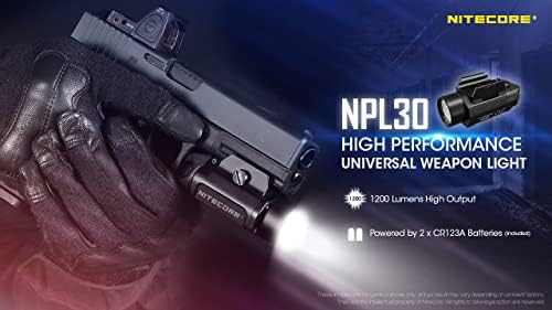 Nitecore клипни железнички монтирање светло NPL30-1200 Lumen High Performance