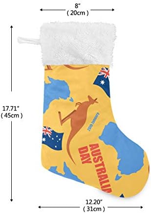 Орнамент Пимилагу Австралија за Национален ден на Божиќни чорапи 1 пакет 17,7 , виси чорапи за Божиќна декорација