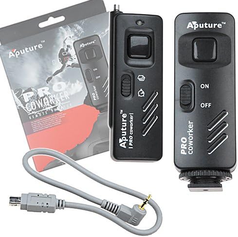 Aputure Pro Coworker безжичен далечински управувач, издание на RF Radio Shutter за Nikon D90, D3100, D3200, D5000, D5100, D7000, целосно