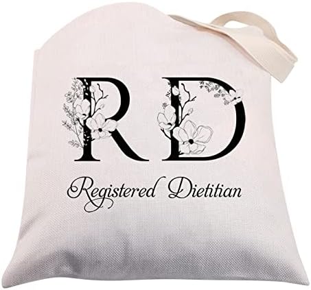 CMNIM регистрирани диететични подароци Rd диететичар тота торба диететични подароци за жени нутриционист тота торба