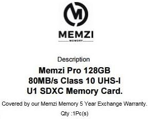 МЕМЗИ 128gb Класа 10 80MB/s Sdxc Мемориска Картичка За Canon PowerShot A4050 Е, А4000 е, А3500 е, А3400 е, А3350 Е, А3200 Е, А3100