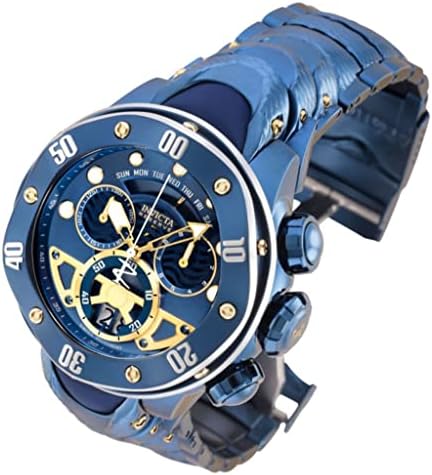 ИНВИКТА МАНСКИ 54мм резерват Kraken Swiss 8040.n Chronograph Blue Labe Watch
