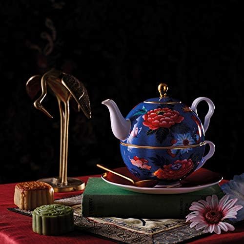Wedgwood Paeonia руменило, 18 см, чај за едно сино/црвено