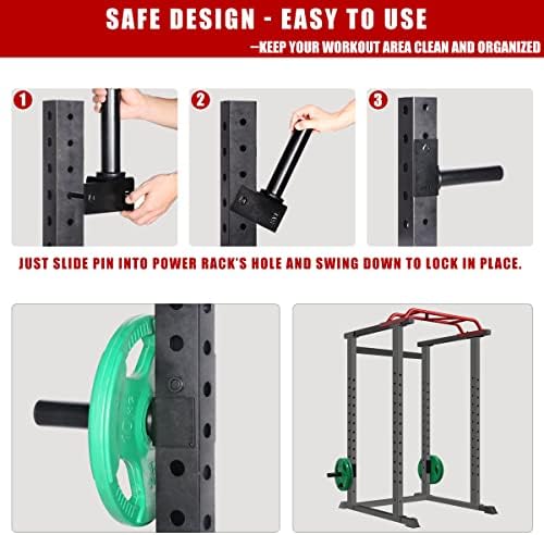 SYL FITNESS OLIMPIC The Plates The Plater Sharder Power Rack Attackment The Teates Storage Rack, Fit 2x2 инчи, 2x3 инчи и 3x3 инчи квадратна цевка