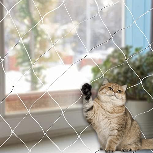 Мачки балкон нето мачка против мачка ограда нето кучиња ограда мрежи транспарентно најлон миленичиња мрежи за анти-палење за мрежни мрежи
