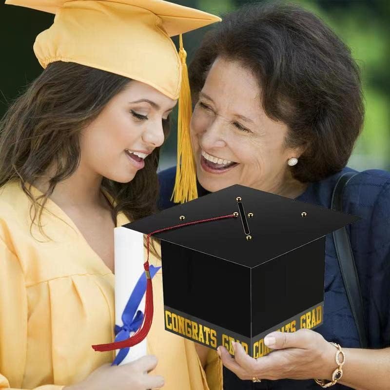 Phedrew 2023 Дипломирање картичка кутија за дипломирање Декорации за дипломирање капа картичка кутија за дипломирање картичка