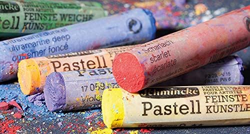 Шминкке - пастел, сет од 60 бои, 77 260 097, дрвена кутија со 60 пастелни моливи, рачно изработени пастели, брилијантни, кадифени мат и многу