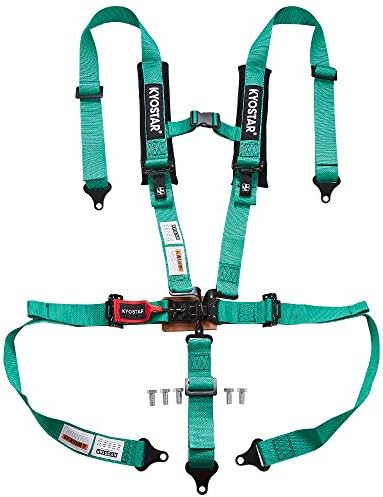 Kyostar 5Point Black Series Latch and Link Security Harness Set Green 8153