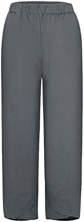 Ајомет Капри панталони за жени, женски модни модни високи половини панталони модни удобни панталони за нозе летни плажа каприци